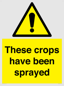 These crops have been sprayed